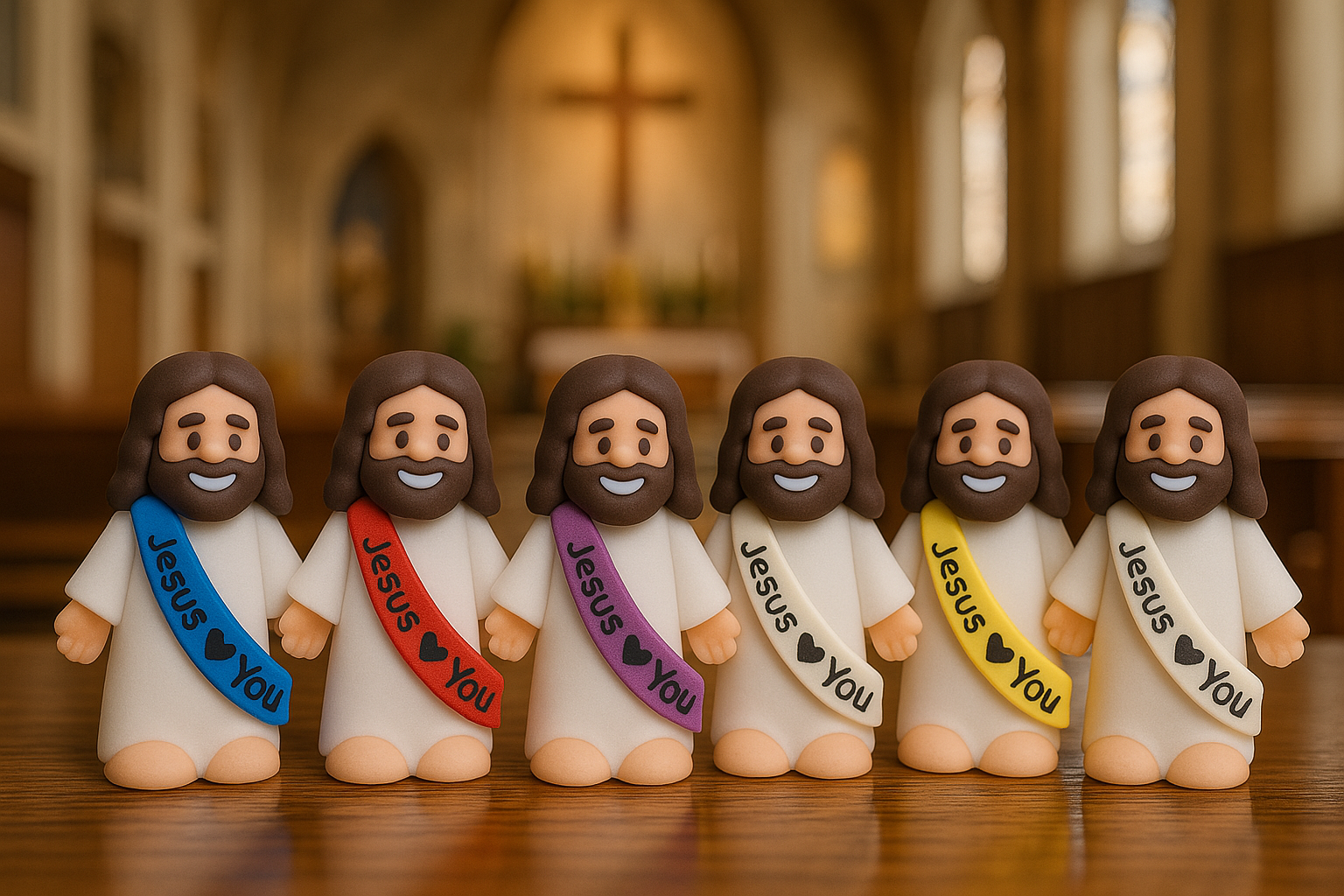 Little Jesus Figures in Church
